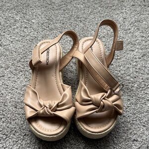 Nordstrom Kids Tan Knot Front Espadrille Sandals